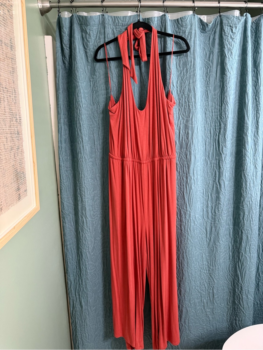 Old Navy Rust Red Halter Jumpsuit